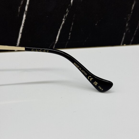 NEW GUCCI GG1088S 001 WITH GOLD CHAIN UNISEX GUCCI SUNGLASSES main image 2